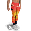 Sunset And Beach Pink Sky Print Men's Leggings-grizzshop