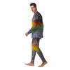 Sunset And Rainbow On Beach Print Men's Pajamas-grizzshop