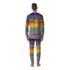 Sunset And Rainbow On Beach Print Men's Pajamas-grizzshop