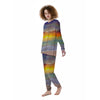 Sunset And Rainbow On Beach Print Women's Pajamas-grizzshop