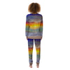 Sunset And Rainbow On Beach Print Women's Pajamas-grizzshop