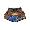 Sunset Art Aboriginal Indigenous Print Muay Thai Boxing Shorts-grizzshop