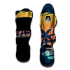 Sunset Beach Tropical Print Muay Thai Shin Guards-grizzshop