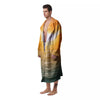 Sunset Maldives Print Men's Robe-grizzshop