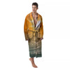 Sunset Maldives Print Men's Robe-grizzshop