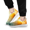 Sunset Maldives Print White Athletic Shoes-grizzshop