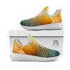 Sunset Maldives Print White Athletic Shoes-grizzshop