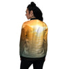 Sunset Maldives Print Women's Bomber Jacket-grizzshop