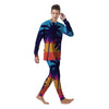 Sunset On The Beach And Palm Trees Print Men's Pajamas-grizzshop