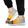 Sunset Over Sea Print White Athletic Shoes-grizzshop