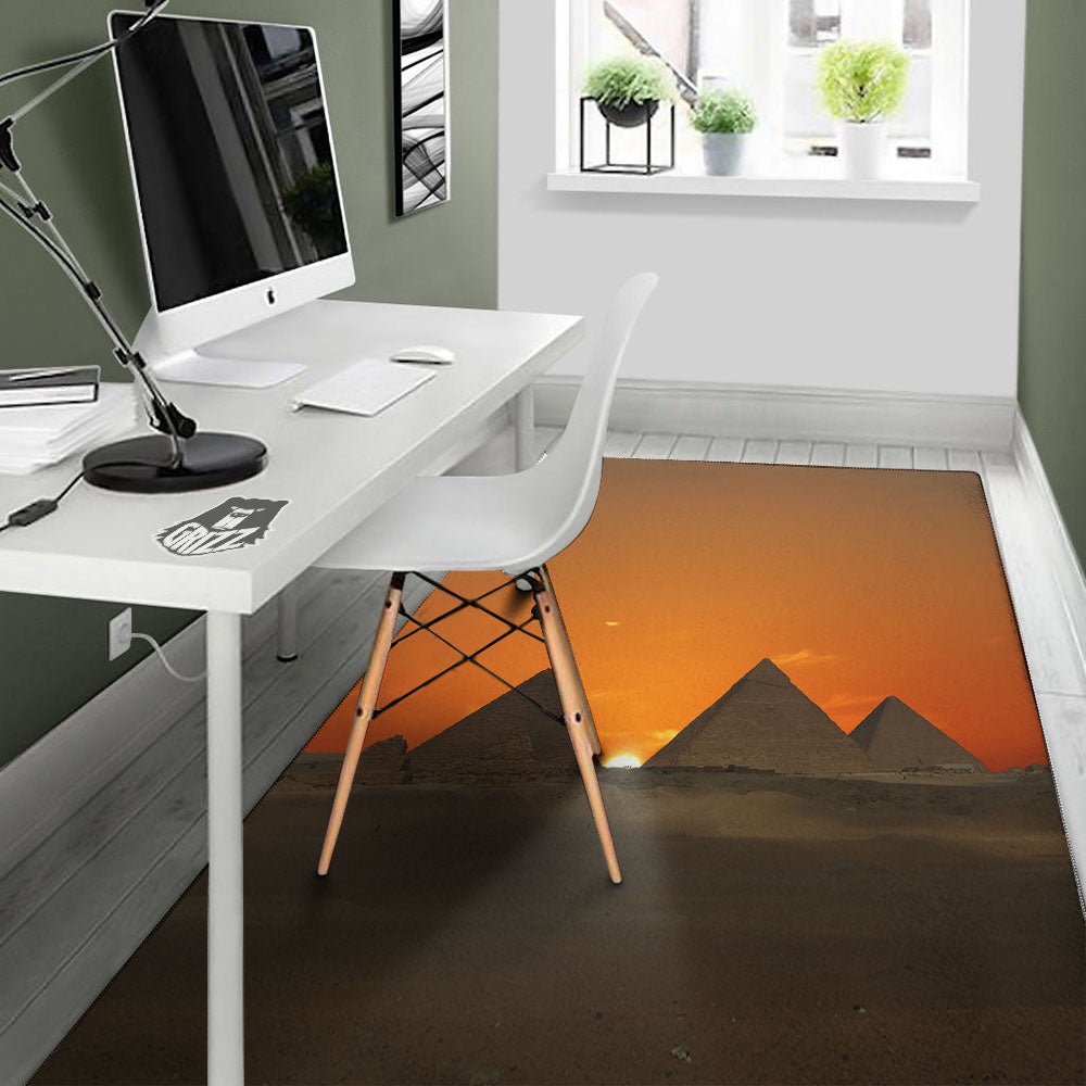 Sunset Pyramid Print Floor Mat-grizzshop