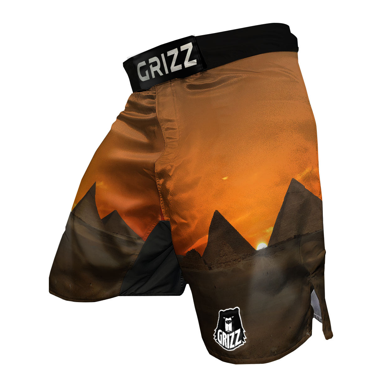 Sunset Pyramid Print MMA Shorts-grizzshop