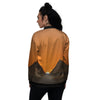 Sunset Pyramid Print Women's Bomber Jacket-grizzshop