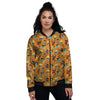 Superhero Girls Print Pattern Women's Bomber Jacket-grizzshop