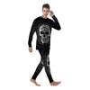 Supernatural Skull Wicca White And Black Print Men's Pajamas-grizzshop