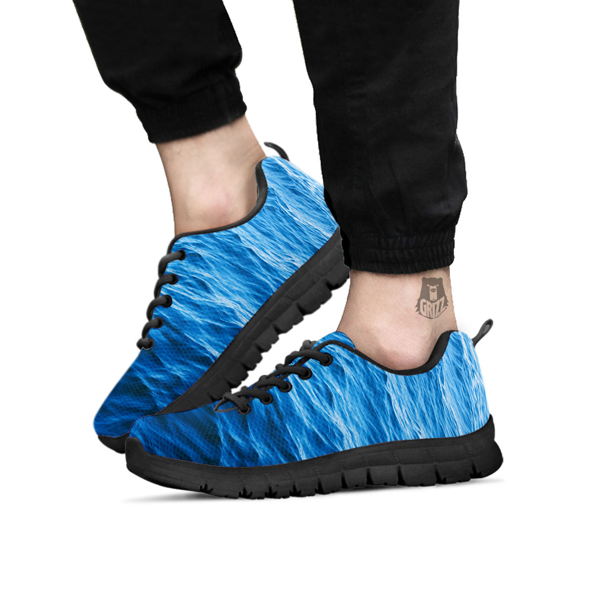 Surface Ocean Print Black Sneaker-grizzshop