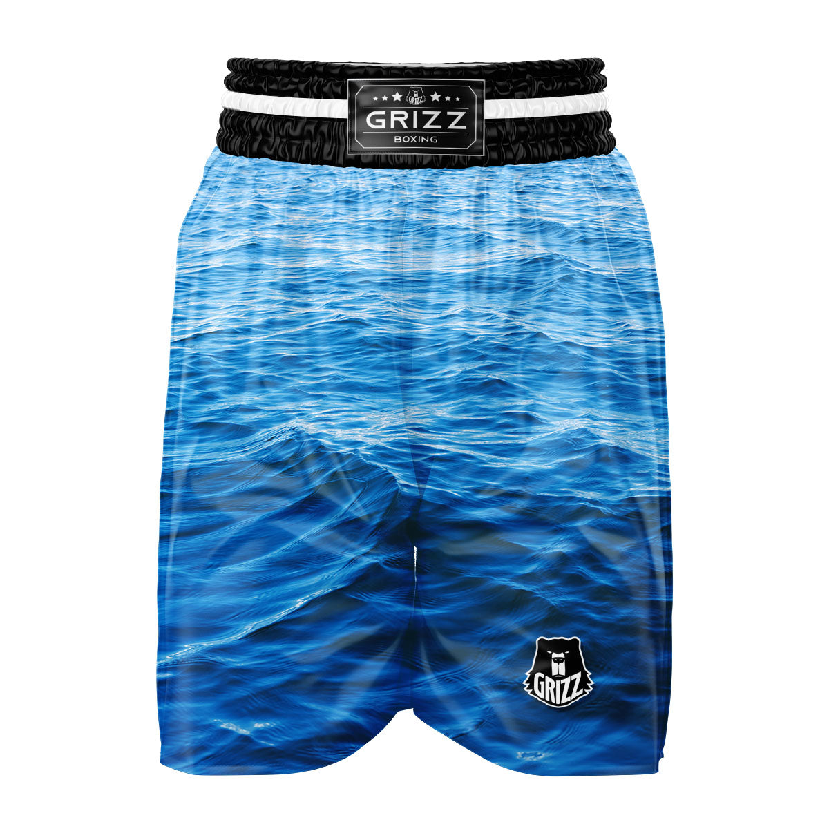 Surface Ocean Print Boxing Shorts-grizzshop