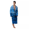 Surface Ocean Print Men's Robe-grizzshop