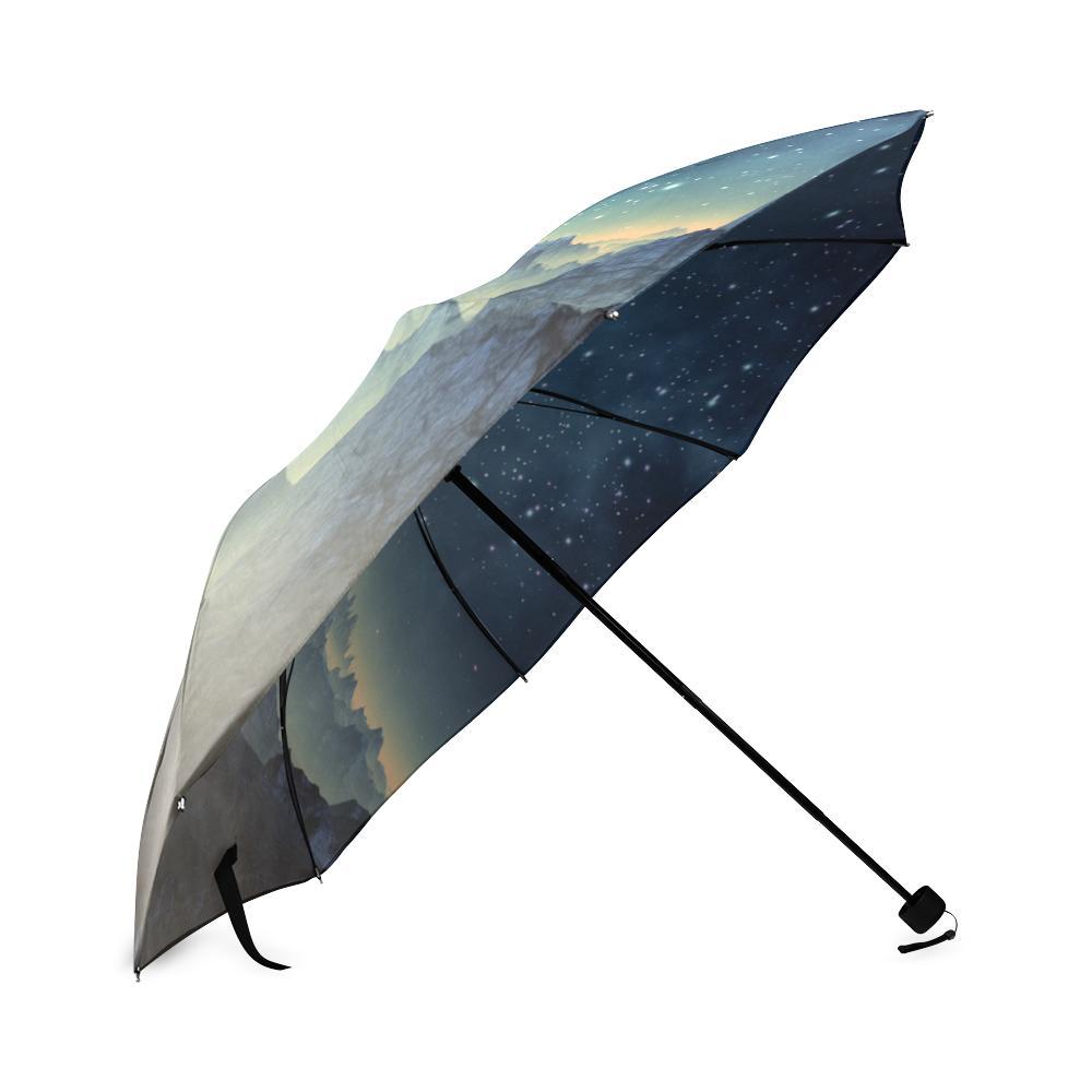 Surface Planet Galaxy Space Print Foldable Umbrella-grizzshop