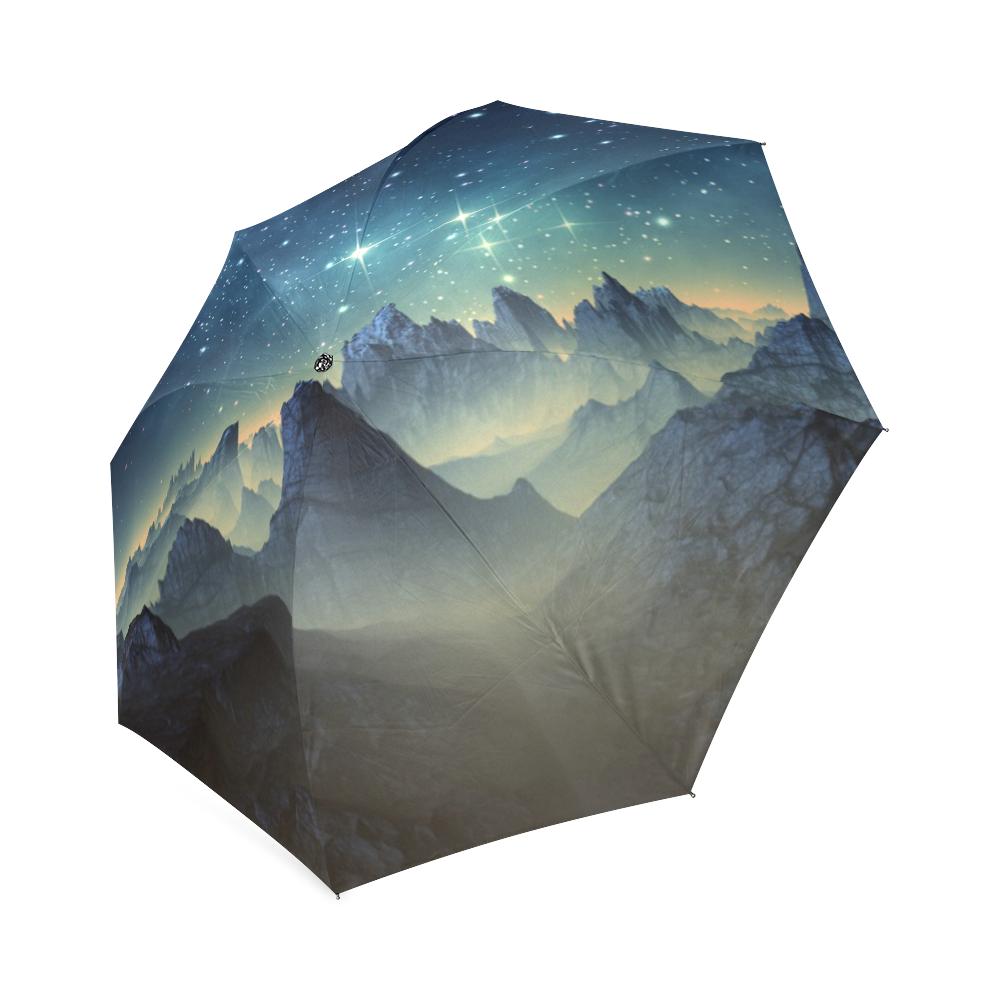 Surface Planet Galaxy Space Print Foldable Umbrella-grizzshop