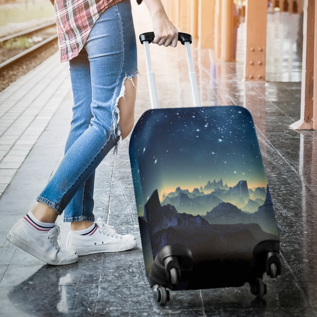 Surface Planet Galaxy Space Print Luggage Cover Protector-grizzshop