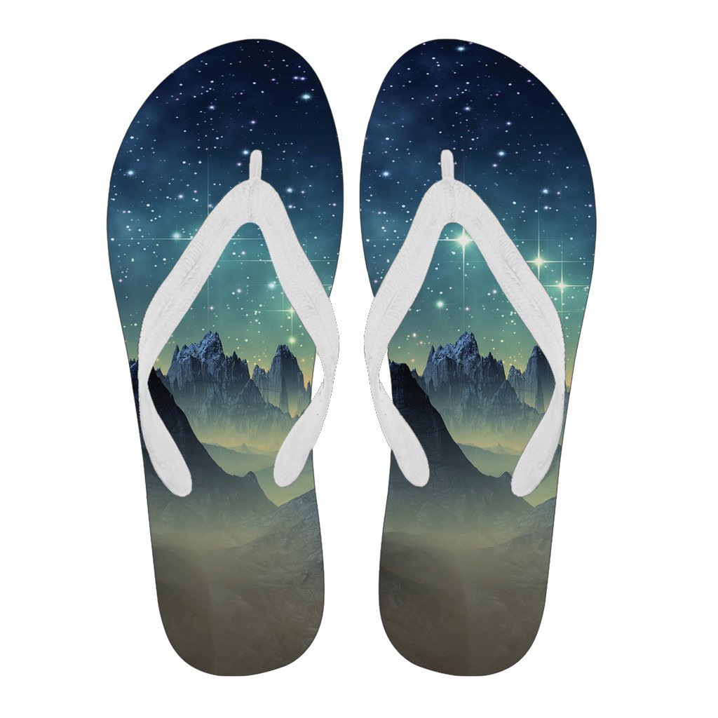 Surface Planet Galaxy Space Print Men & Women Flip Flops-grizzshop