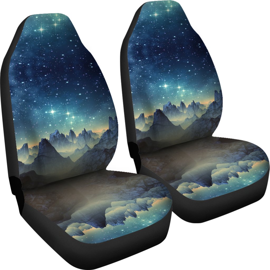 Surface Planet Galaxy Space Print Universal Fit Car Seat Cover-grizzshop