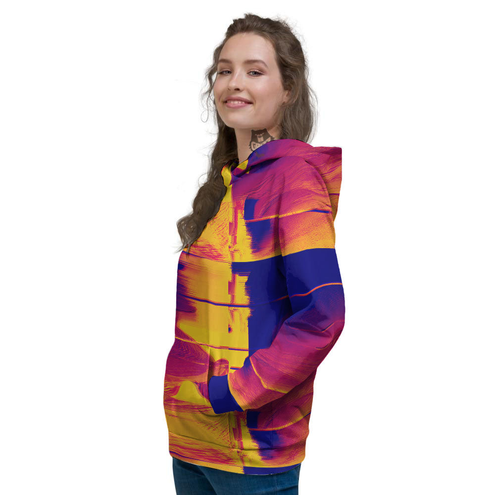 Surface Psychedelic Print Pattern Women's Hoodie-grizzshop