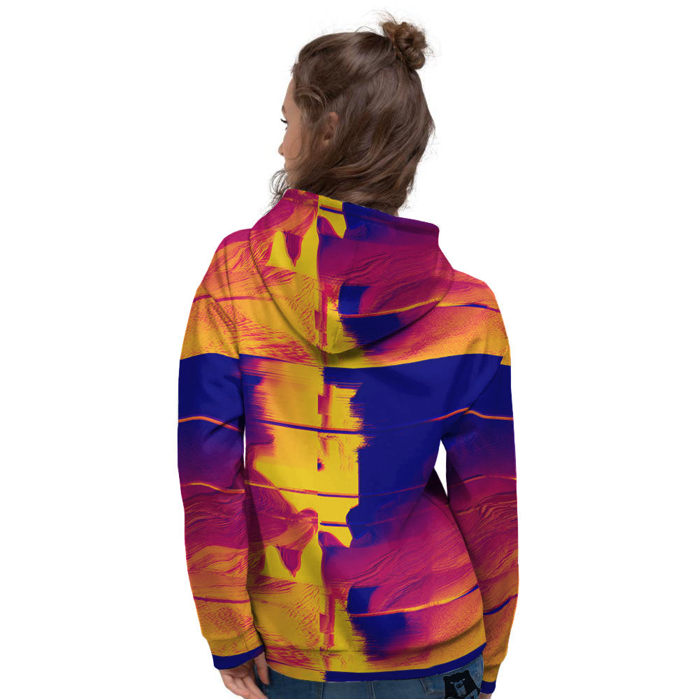 Surface Psychedelic Print Pattern Women's Hoodie-grizzshop