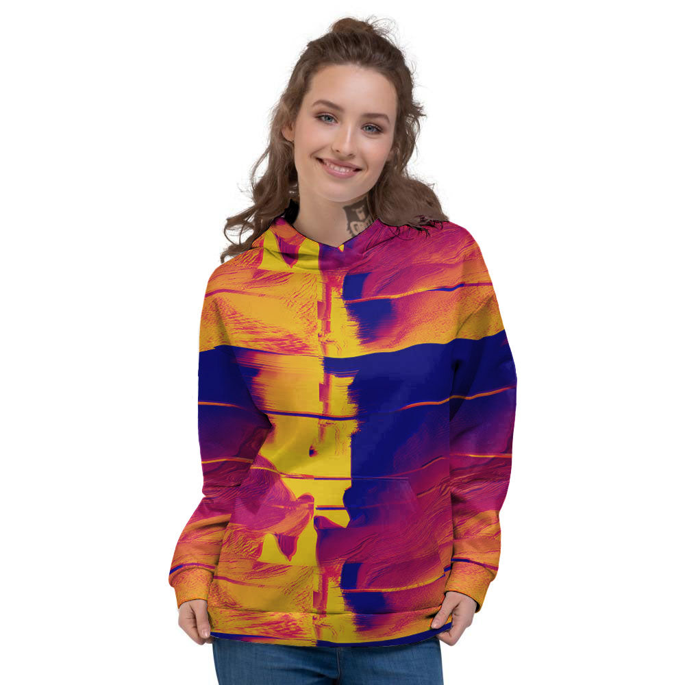 Surface Psychedelic Print Pattern Women's Hoodie-grizzshop