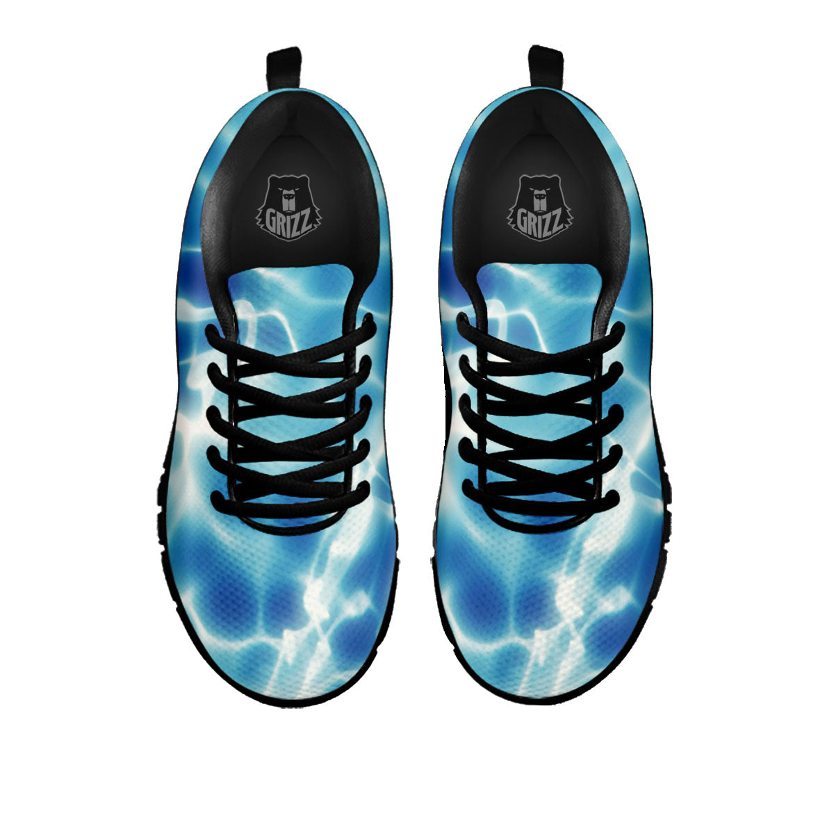 Surface Sea Water Print Black Sneaker-grizzshop