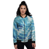 Surface Sea Water Print Women's Bomber Jacket-grizzshop