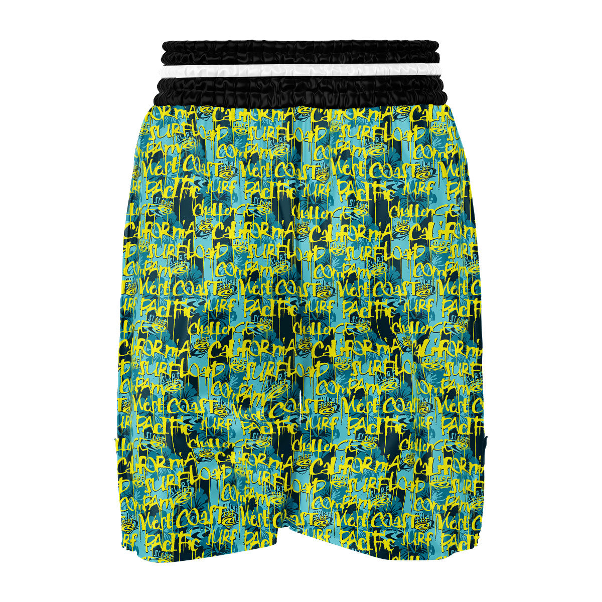 Surfing Graffiti Print Pattern Boxing Shorts-grizzshop