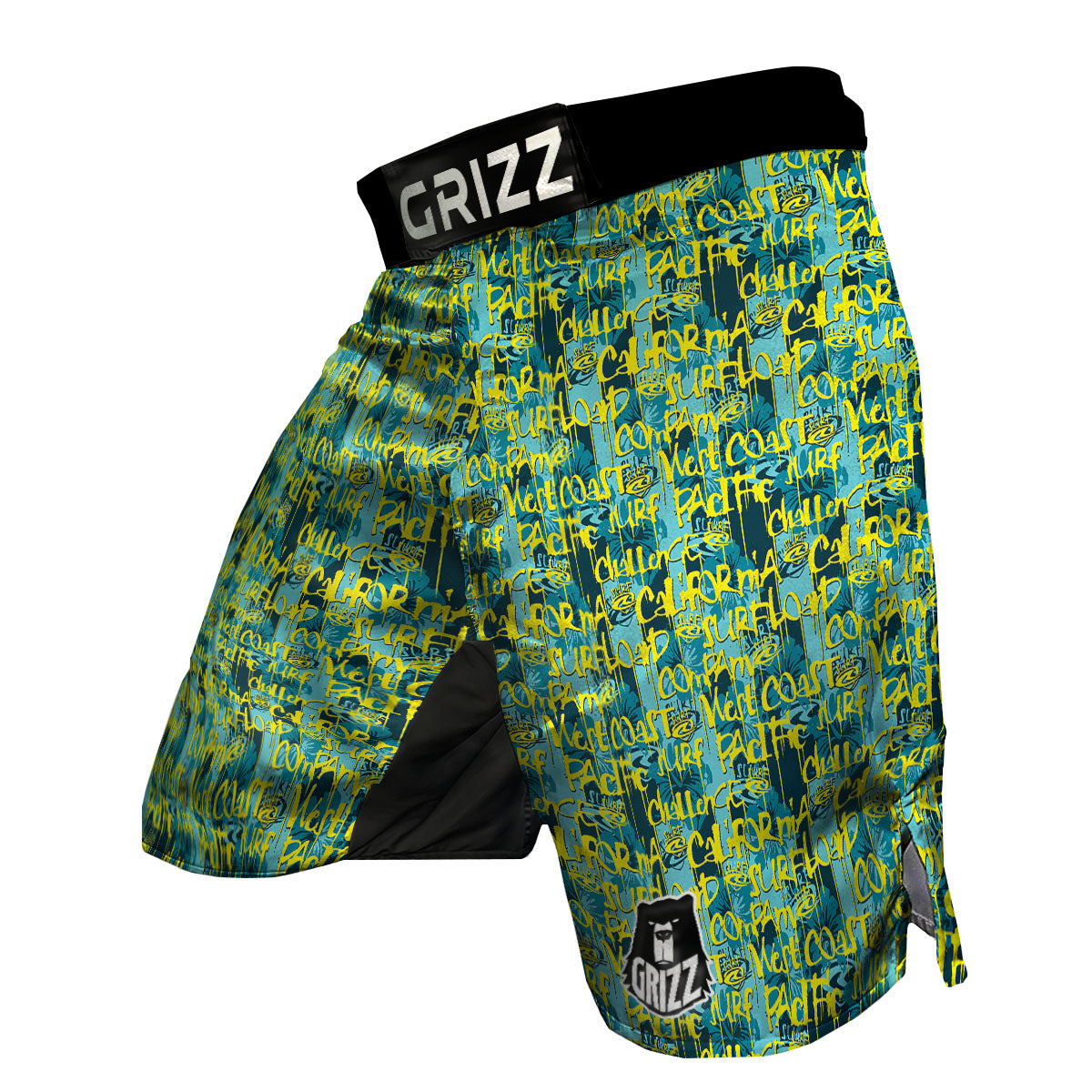 Surfing Graffiti Print Pattern MMA Shorts-grizzshop