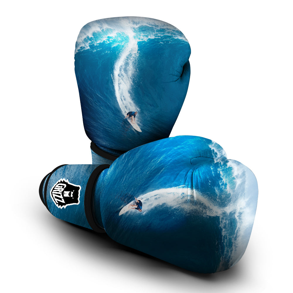 Surfing On Sea Print Boxing Gloves-grizzshop