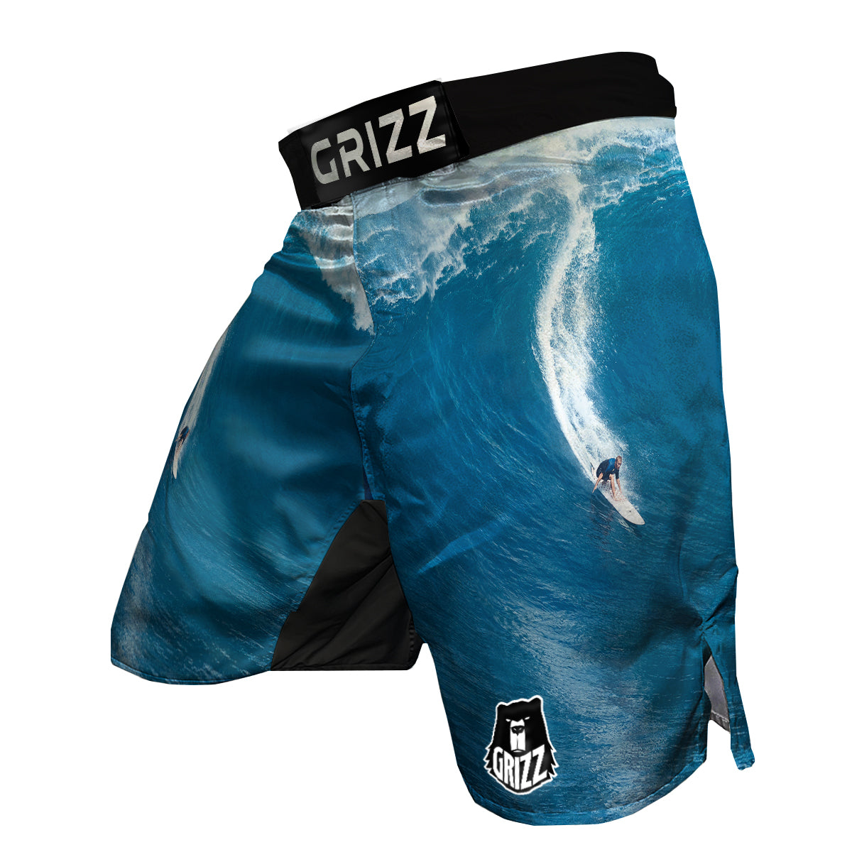 Surfing On Sea Print MMA Shorts-grizzshop