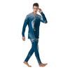 Surfing On Sea Print Men's Pajamas-grizzshop