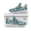 Surfing Sea Wave Print Pattern White Athletic Shoes-grizzshop