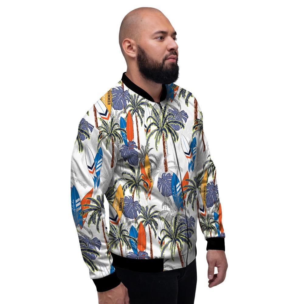 Surfing Summer Print Pattern Men's Bomber Jacket-grizzshop