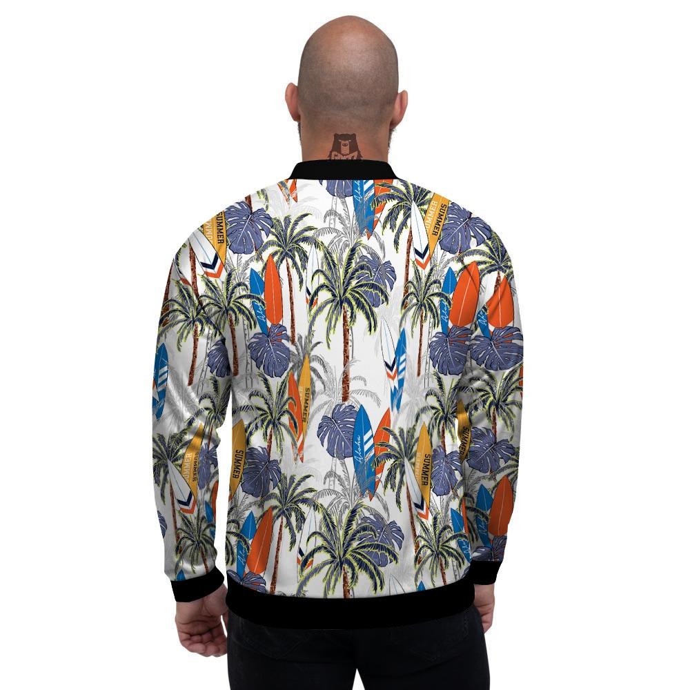 Surfing Summer Print Pattern Men's Bomber Jacket-grizzshop