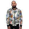 Surfing Summer Print Pattern Men's Bomber Jacket-grizzshop