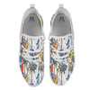 Surfing Summer Print Pattern White Athletic Shoes-grizzshop