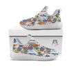 Surfing Summer Print Pattern White Athletic Shoes-grizzshop