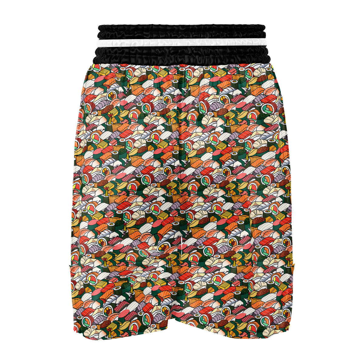 Sushi Japanese Colorful Print Pattern Boxing Shorts-grizzshop