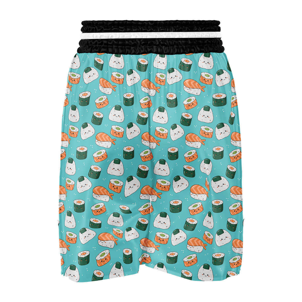 Sushi Kawaii Japanese Print Pattern Boxing Shorts-grizzshop