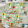 Sushi Kawaii Pattern Print Blanket-grizzshop