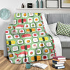 Sushi Kawaii Pattern Print Blanket-grizzshop