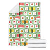 Sushi Kawaii Pattern Print Blanket-grizzshop