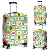 Sushi Kawaii Pattern Print Luggage Cover Protector-grizzshop