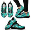 Sushi Pattern Print Black Sneaker Shoes For Men Women-grizzshop